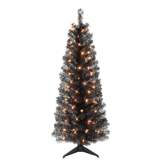 4.5ft. Pre-Lit Tinsel Artificial Christmas Tree